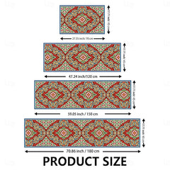 Ethnic Mandala Kitchen Mat Non-Slip Rug Indoor Outdoor Mat Bedroom Decor Bathroom Mat Entrance Rug Door Mat