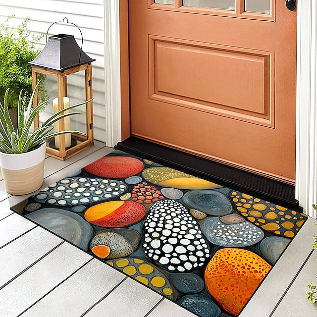 Valentine's Day Love Cobblestone Doormat Kitchen Mat Floor Mat Non-Slip Area Rug Oil Proof Rug Indoor Outdoor Mat Bedroom Decor Bathroom Mat Entrance Rug