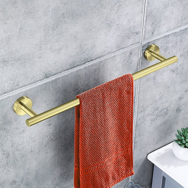 Wall Mounted Towel Rail, Bath Accessories Thicken Stainless Steel Shower Towel Rack for Bathroom, Towel Holder 30-60cm