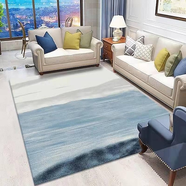 Modern Abstract 3D Vortex Area Rug Thickened Imitation Cashmere Living Room Simple Bedroom Full Bedside Blanket Sofa Home Coffee Table Non-slip Mat