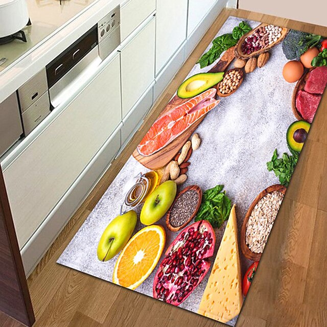 Vegetables Area Rug Kitchen Mat Non-Slip Oil Proof Floor Mat Livingroom Rug Indoor Outdoor Mat Bedroom Decor Bathroom Mat Entrance Rug Door Mat