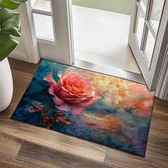 Daisy Flowers Doormat Kitchen Mat Floor Mat Non-Slip Area Rug Oil Proof Rug Indoor Outdoor Mat Bedroom Decor Bathroom Mat Entrance Rug