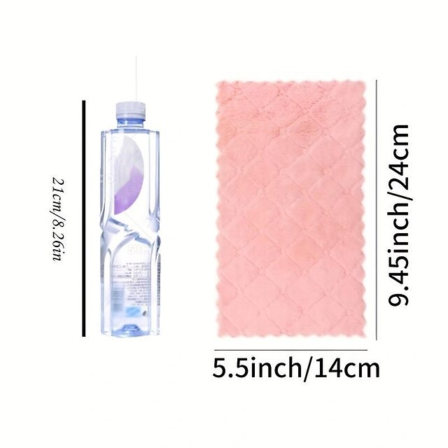 5/10pcs Kitchen Dishcloth Rag Non-Stick Oil Pineapple Plaid Dish Towel Double-Sided Absorbent Thickened Scouring Pad