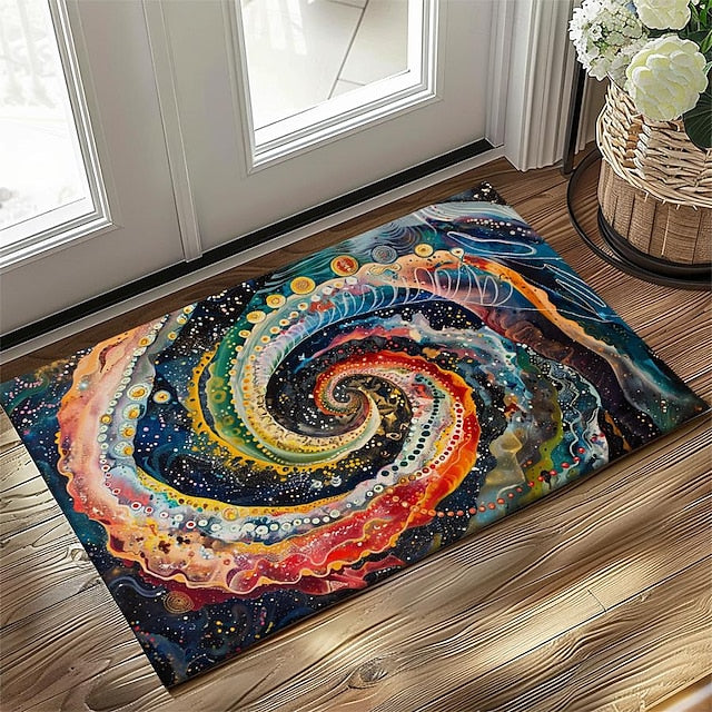 Rainbow Painting Doormat Floor Mats Washable Rugs Kitchen Mat Non-Slip Oil Proof Rug Indoor Outdoor Mat Bedroom Decor Bathroom Mat Entrance Rug