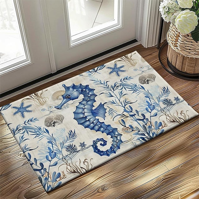 Sea Turtle Doormat Kitchen Mat Floor Mat Non-Slip Area Rug Oil Proof Rug Indoor Outdoor Mat Bedroom Decor Bathroom Mat Entrance Rug