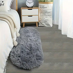 Luxurious Soft Faux Fur Oval Area Rug