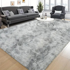 Luxurious Velvet Rectangular Shaggy Plush Carpet Rug