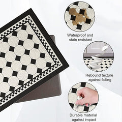 Kitchen Floor Mats Lattice Non-Slip Waterproof And Oil-Proof Mats Dirt-Resistant High-End Diatom MudFoot Pads