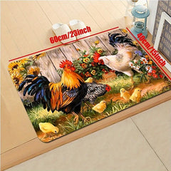 Sunflower Farmhouse Kitchen Rugs Anti Slip Door Mats for Kitchen Floor Kitchen Rugs and Mats Non Skid Waterproof Kitchen Runner Comfort Standing Mat