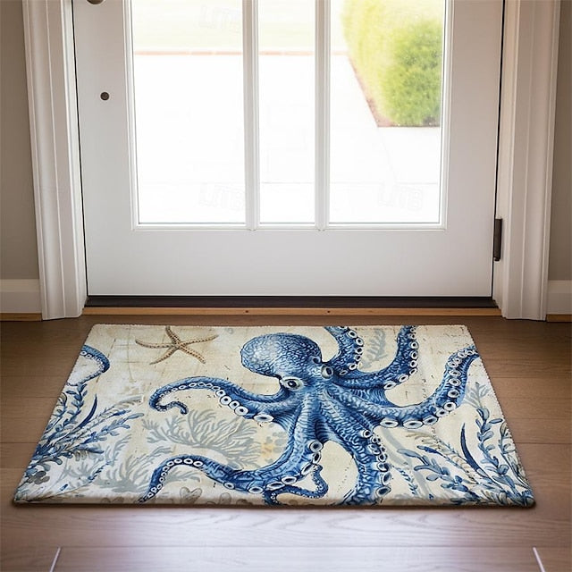 Sea Turtle Doormat Kitchen Mat Floor Mat Non-Slip Area Rug Oil Proof Rug Indoor Outdoor Mat Bedroom Decor Bathroom Mat Entrance Rug