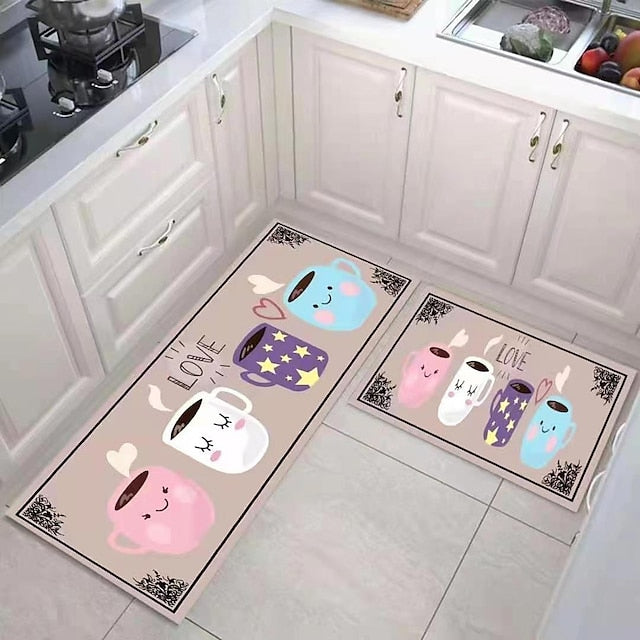 New Kitchen Diatom Mud Carpet Household Rectangular Door Pad Foot Pad Water-Absorbing Oil-Absorbing Non-Slip Kitchen Floor Mat