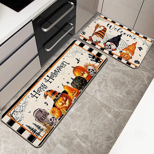 Autumn Pumpkin Truck Area Rug Kitchen Mat Non-Slip Oil Proof Floor Mat Livingroom Rug Indoor Outdoor Mat Bedroom Decor Bathroom Mat Entrance Rug Door Mat