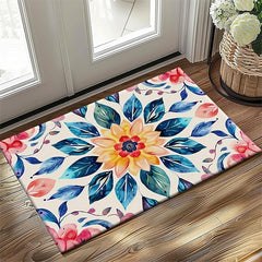 3D Flower Doormat Kitchen Mat Floor Mat Non-Slip Area Rug Oil Proof Rug Indoor Outdoor Mat Bedroom Decor Bathroom Mat Entrance Entryway Rug