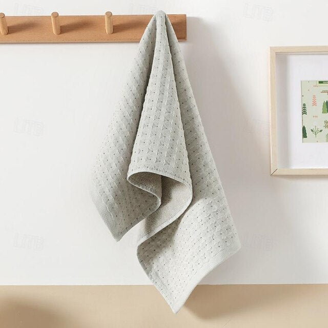 Japanese And Korean Muji Style Cotton Gauze Gift Towel Waffle Soft, Breathable And Absorbent Adult Face Towel