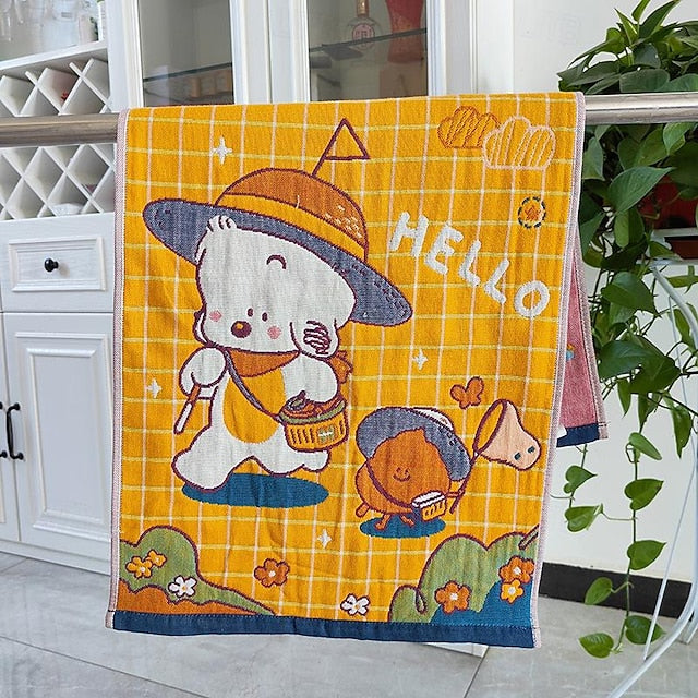 New Three-Layer Gauze Children'S Towel Breathable, Easy-To-Wash And Easy-To-Dry Children'S Towel Soft Cotton Face Towel