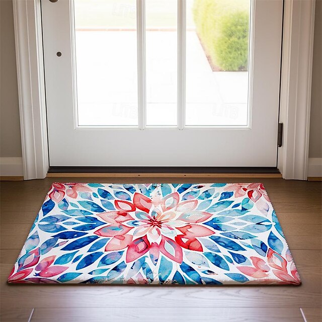 3D Flower Doormat Kitchen Mat Floor Mat Non-Slip Area Rug Oil Proof Rug Indoor Outdoor Mat Bedroom Decor Bathroom Mat Entrance Entryway Rug