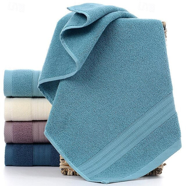 100% Cotton Soft And Absorbent Solid Color Hand Towel Or Face Towel For Home Bathroom