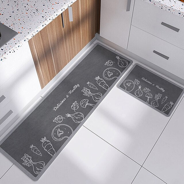 Kitchen Mat Non-Slip Oil Proof Rug Indoor Outdoor Mat Bedroom Decor Bathroom Mat Entrance Rug Door Mat