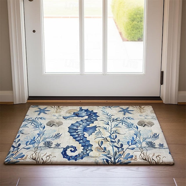 Sea Turtle Doormat Kitchen Mat Floor Mat Non-Slip Area Rug Oil Proof Rug Indoor Outdoor Mat Bedroom Decor Bathroom Mat Entrance Rug