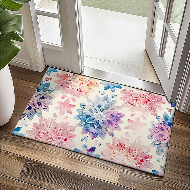 3D Flower Doormat Kitchen Mat Floor Mat Non-Slip Area Rug Oil Proof Rug Indoor Outdoor Mat Bedroom Decor Bathroom Mat Entrance Entryway Rug