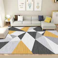 Geometric Living Room Floor Mat Carpet Abstract Area Rug Bedroom Bedside Covered Rectangular Coffee Table Carpet