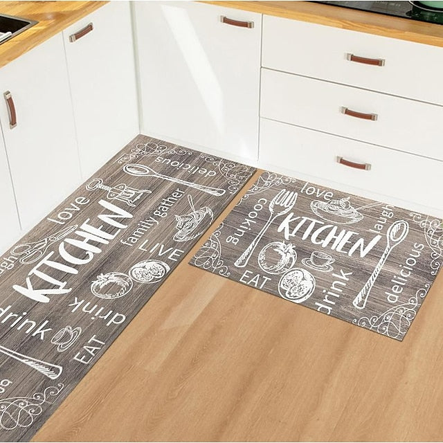 Modern Kitchen Rug Entrance Door Mat Decoration Living Room Rug Home Bedroom Bedside Corridor Floor Bathroom Non-Slip Floor Mat