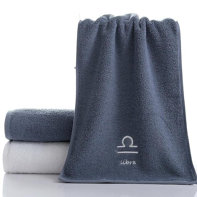 Constellation Towel 100% Cotton Towel Creative  Couple Gift Thickened Sports Face Towel Pure Cotton Towel