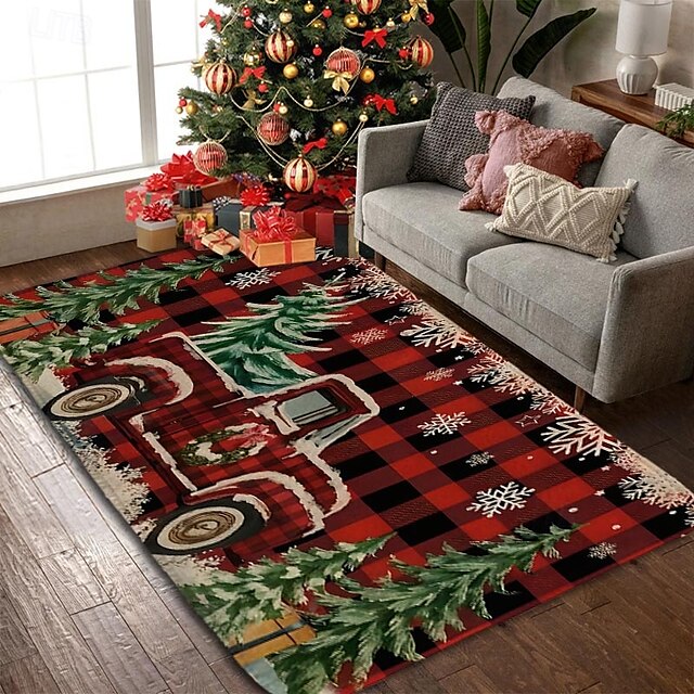 Christmas Decorations Area Rug Kitchen Mat Non-Slip Oil Proof Floor Mat Livingroom Rug Indoor Outdoor Mat Bedroom Decor Bathroom Mat Entrance Rug Door Mat