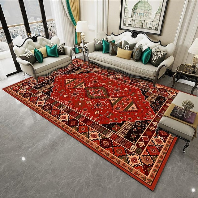 Bohemian Persian Floor Mat Area Rug Non Slip Living Room Sofa Blanket Coffee Table Mat