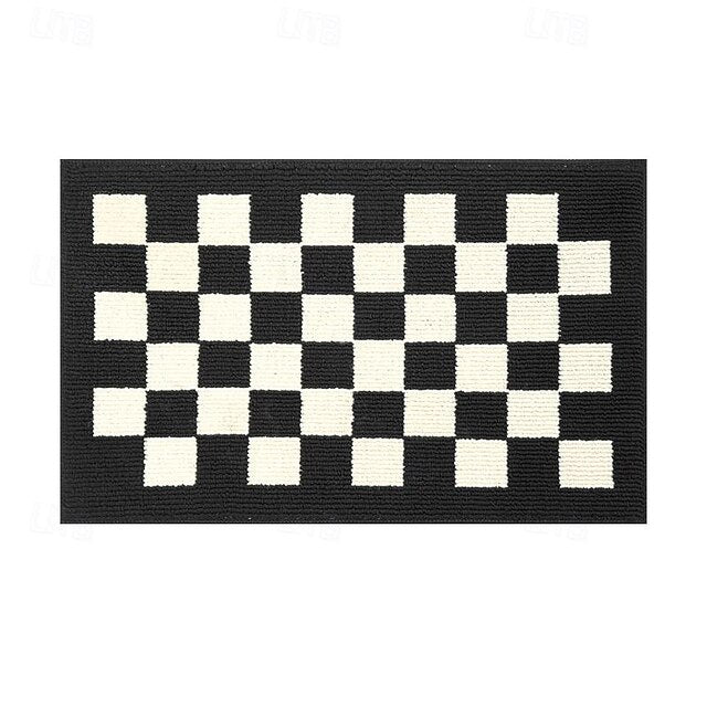 Checkerboards Doormat Kitchen Mat Floor Mat Non-Slip Area Rug Oil Proof Rug Indoor Outdoor Mat Bedroom Decor Bathroom Mat Entrance Rug