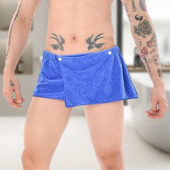 Men's Shorts, Household Absorbent and Wearable Towel Pants, Beach Sexy Bath Skirt, Ultra-Fine Fiber Anti Glare