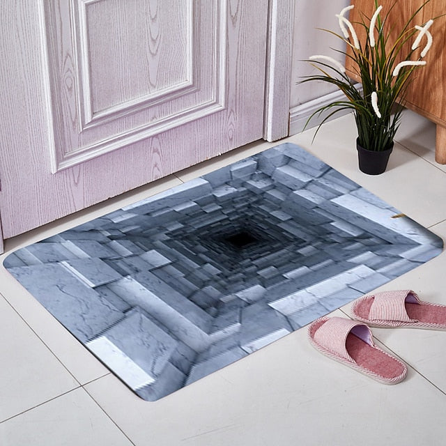 3D Vortex Door Mat Anti-Slip Non Skid Outdoor Rug Floor Mat Area Rug Front Door Livingroom Bedroom 1pc