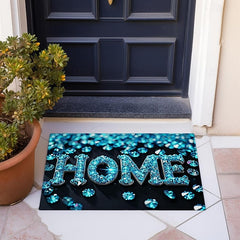 Crystal Home Doormat Floor Mats Washable Rugs Kitchen Mat Non-Slip Oil Proof Rug Indoor Outdoor Mat Bedroom Decor Bathroom Mat Entrance Rug