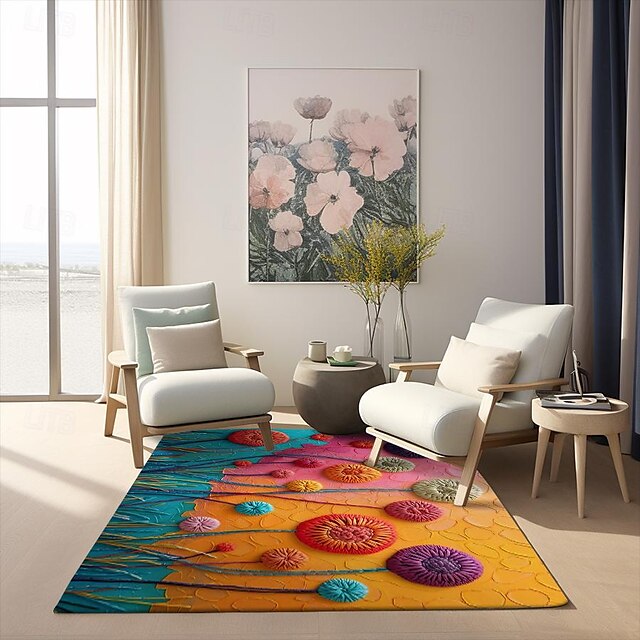 Deadlion Quilting Area Rug Kitchen Mat Non-Slip Oil Proof Floor Mat Livingroom Rug Indoor Outdoor Mat Bedroom Decor Bathroom Mat Entrance Rug Door Mat