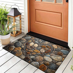 Valentine's Day Love Cobblestone Doormat Kitchen Mat Floor Mat Non-Slip Area Rug Oil Proof Rug Indoor Outdoor Mat Bedroom Decor Bathroom Mat Entrance Rug