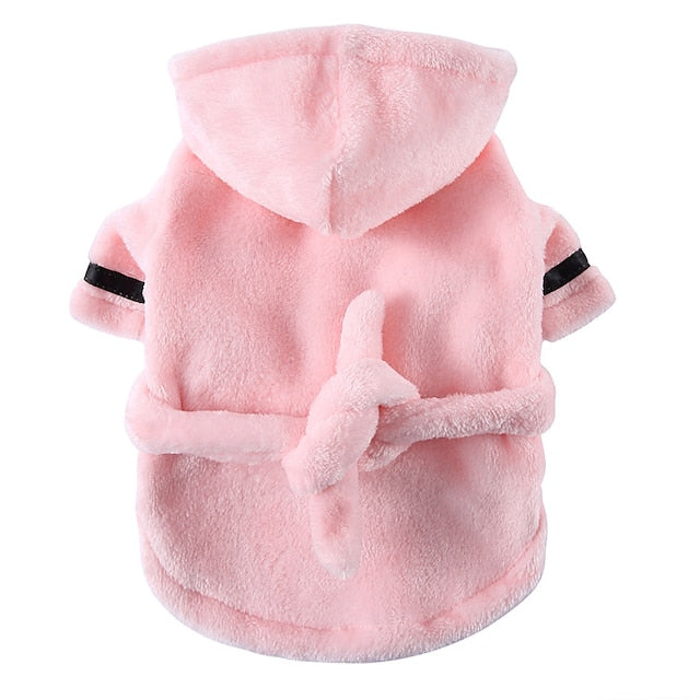 Pet Dog Bathrobe Soft Pet Bath Quick Drying Towel Clothes Pet Super Absorbent Hood Dog Bath Towel Pet Accessories for Cats Puppy Small Dogs