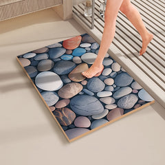 Bathroom Bath Mats Novelty Absorbent Bathroom Rug Polyester Non Slip