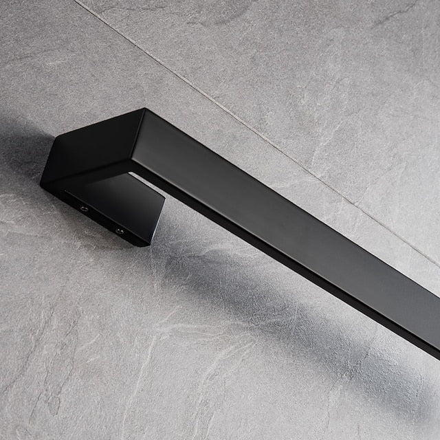 Matte Black Towel Rail 304 Stainless Steel Towel Bar, Mirror Polished, Brushed Wall Mounted Bathroom & Kitchen