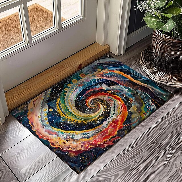 Rainbow Painting Doormat Floor Mats Washable Rugs Kitchen Mat Non-Slip Oil Proof Rug Indoor Outdoor Mat Bedroom Decor Bathroom Mat Entrance Rug