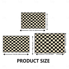 Chess Board Doormat Kitchen Mat Floor Mat Non-Slip Area Rug Oil Proof Rug Indoor Outdoor Mat Bedroom Decor Bathroom Mat Entrance Rug