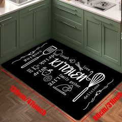 Modern Kitchen Rug Entrance Door Mat Decoration Living Room Rug Home Bedroom Bedside Corridor Floor Bathroom Non-Slip Floor Mat