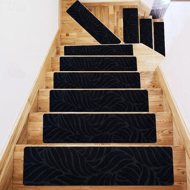 Leaf Carpet Stair Treads for Wooden Steps Stairs Carpet Tape Peel and Stick with Double Adhesive Tape