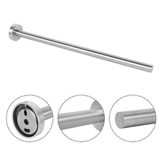 Double Arm Towel Holder 304 Stainless Steel Towel Bar Rail Wall Kitchen Hanger Shelf for Towels Bathroom Towel Rack