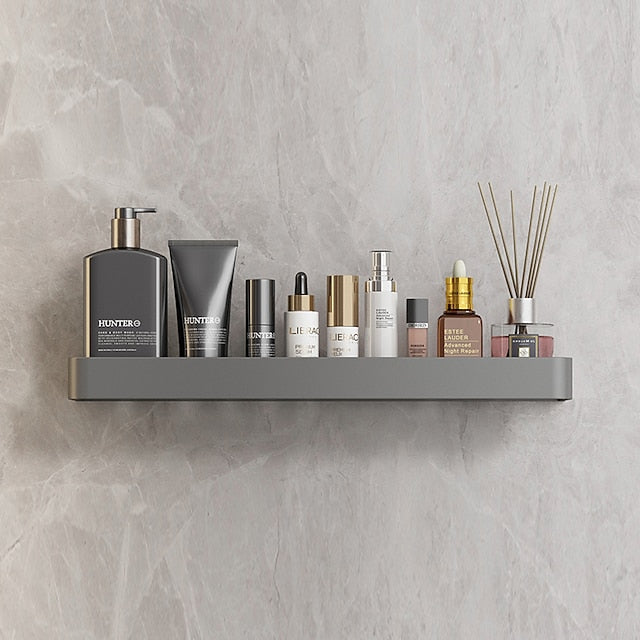 Shower Caddy Bathroom Shelves Wall Mounted Gun Grey Storage Organizer Rack Bathroom Kitchen Bathroom Hardware Pendant Bathroom Shelf Space Aluminum Shower Rack Corner Shelf Square Bath Shower Shelf