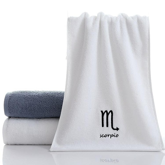 Constellation Towel 100% Cotton Towel Creative  Couple Gift Thickened Sports Face Towel Pure Cotton Towel