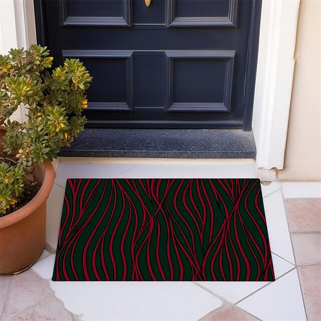 Abstract Line Doormat Floor Mats Washable Rugs Kitchen Mat Non-Slip Oil Proof Rug Indoor Outdoor Mat Bedroom Decor Bathroom Mat Entrance Rug