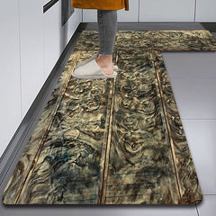 Floor Tile Diatomaceous Earth Kitchen Rug Super Absorbent Kitchen Door Quick-Drying Foot Mat Entry Door Mat Non-Slip Carpet