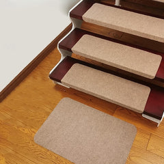 Stair Tread Carpet,Stair Runner Carpet,Self-Adhesive/Velcro Patch Staircase Mats Rug, Stair Pads Step Protectors, Removable Washable Step Floor Rugs For Home Staircase Decoration