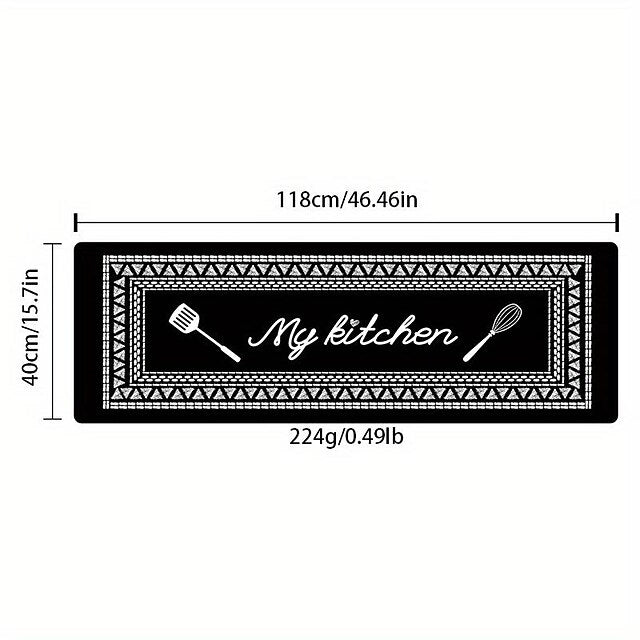 Kitchen Mat Geometric Non-Slip Oil Proof Rug Indoor Outdoor Mat Bedroom Decor Bathroom Mat Entrance Rug Door Mat