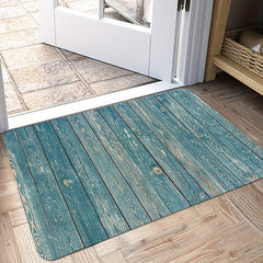 Wood Pattern Kitchen Mat Non-Slip Oil Proof Rug Indoor Outdoor Mat Bedroom Decor Bathroom Mat Entrance Rug Door Mat